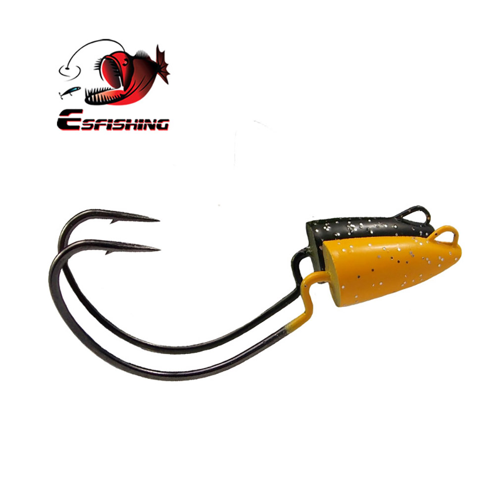 Fishing Hook Offset - 高強度スチールフィッシングフック,ソフトベイト,ジグヘッド,メタル,ジグ,6g, 10g, 14g, 21g, 24g, 4個
