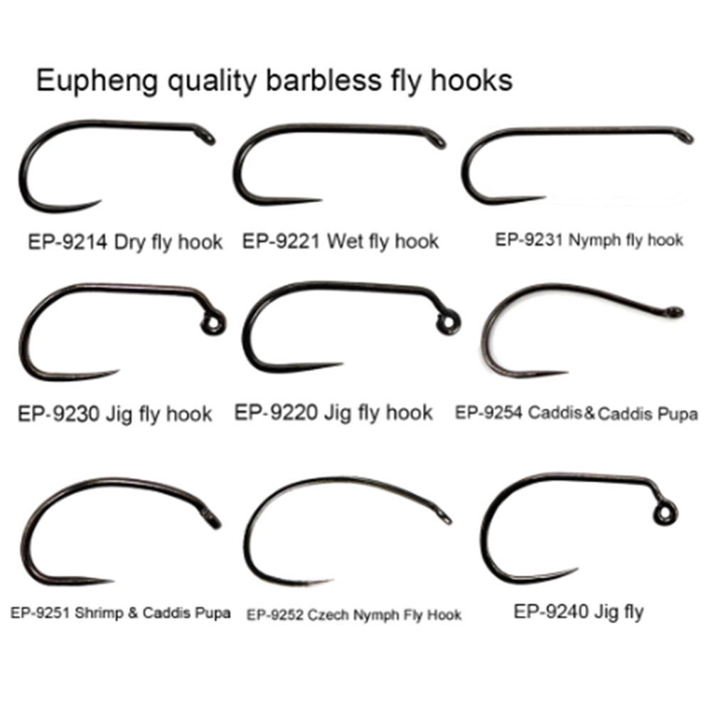 Aventik Eupheng 100個入り競技用バーブレス - Fishing Hook Barbless のレビューと価格