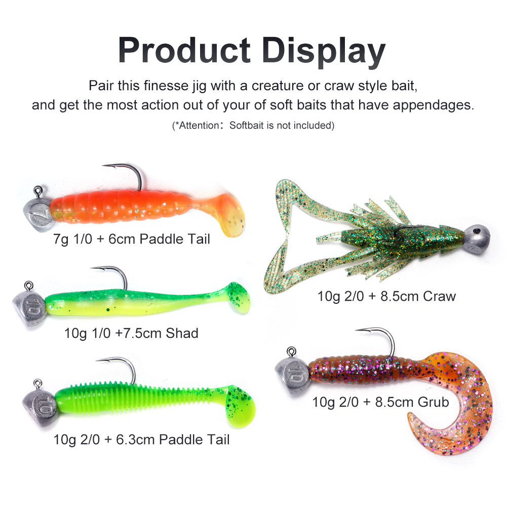 Noeby-パイクフィッシング用のジグヘッドフック,パイクシ - Fishing Hook Offset のレビューと価格