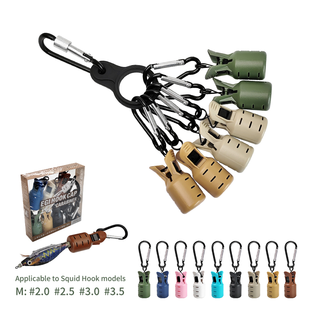 イカジグフックカバー 耐久性のあるPP素材 木製エギ釣りフッ - Fishing Hook Size のレビューと価格