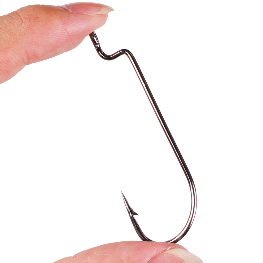 100 ピース/ロット釣りフック高炭素鋼ナロークランクフック - Fishing Hook Barbless のレビューと価格