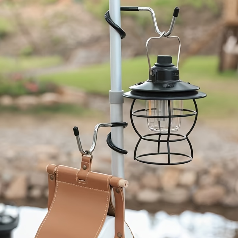ステンレス製ライトスタンドホルダーフック ポータブルテントポ - Fishing Hook のレビューと価格