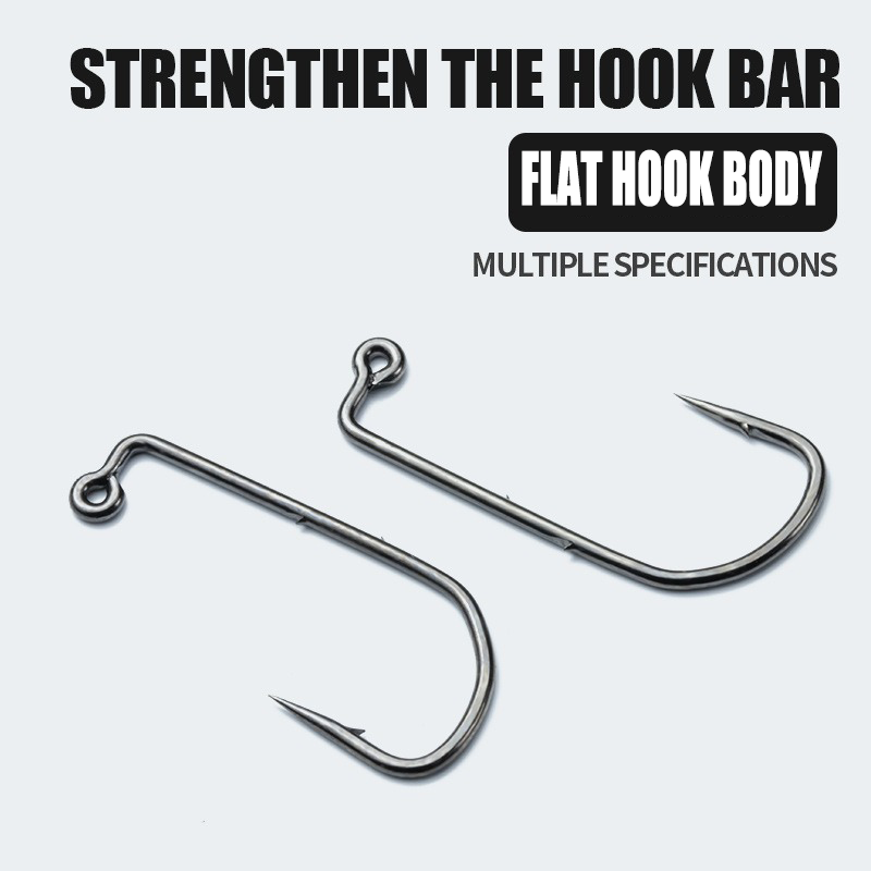 強力なジグフィッシングフック、塩水フック、淡水魚を結ぶ、塩水 - Fishing Hook Barbless のレビューと価格