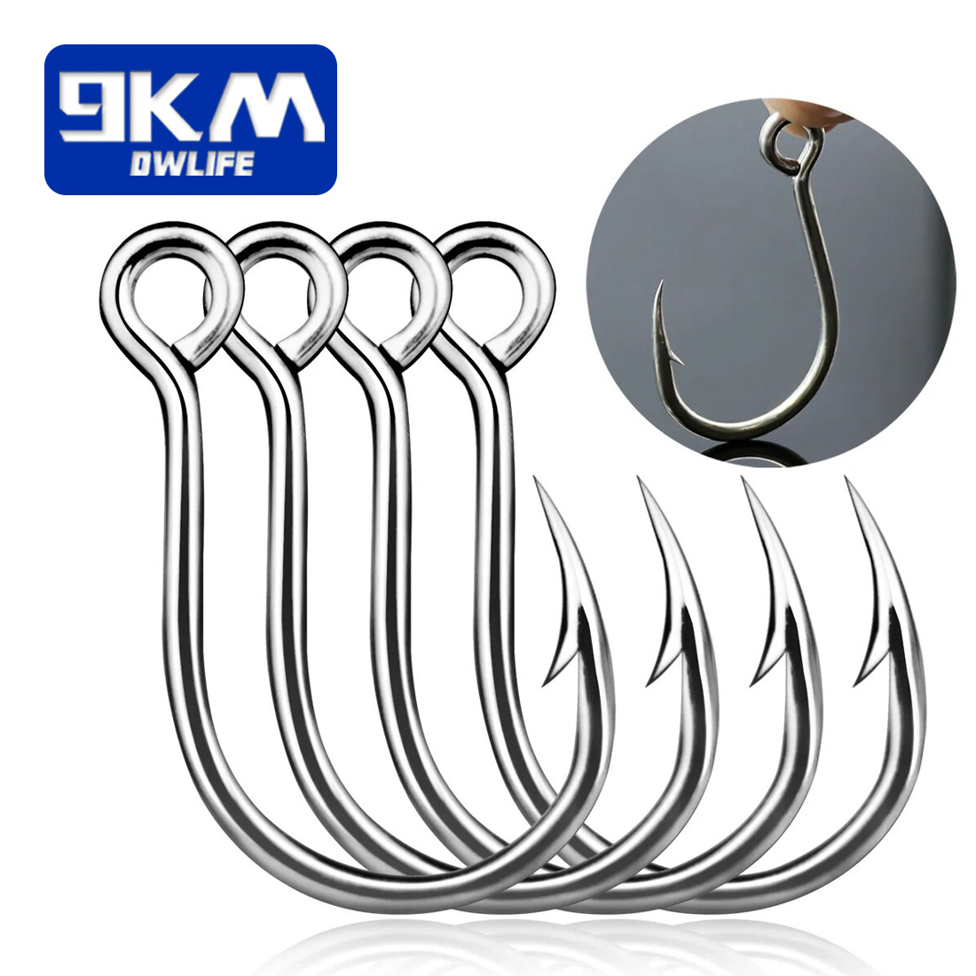 9 キロ釣りフック 25 個ジグフックインライン鯉釣りジギン - Fishing Hook Offset のレビューと価格