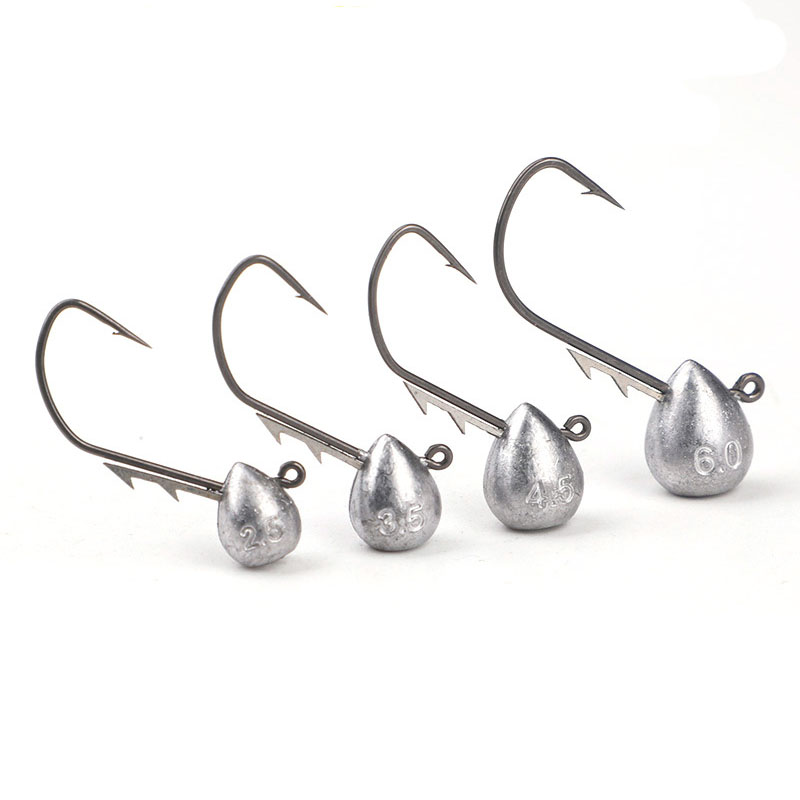 5 個ジグヘッドフック 2.5 グラム/3.5 グラム/4. - Fishing Hook Barbless のレビューと価格