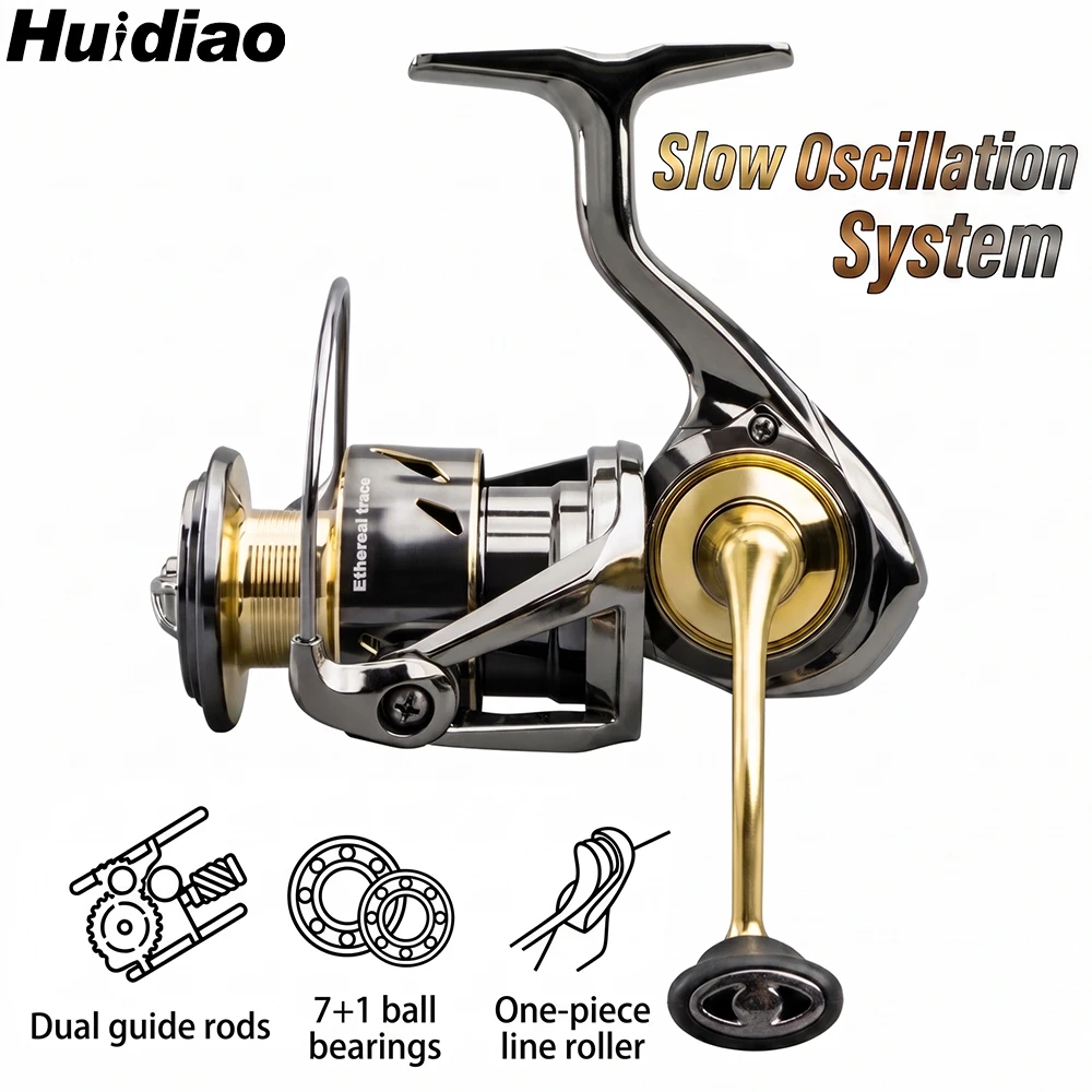 Huidiao 防水スピニングフィッシングリールスローオシレ - Daiwa Reel Fuego のレビューと価格