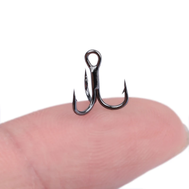 新しい 10 個 3x 強力なスーパーシャープラウンドトレブ - Fishing Hook Offset のレビューと価格