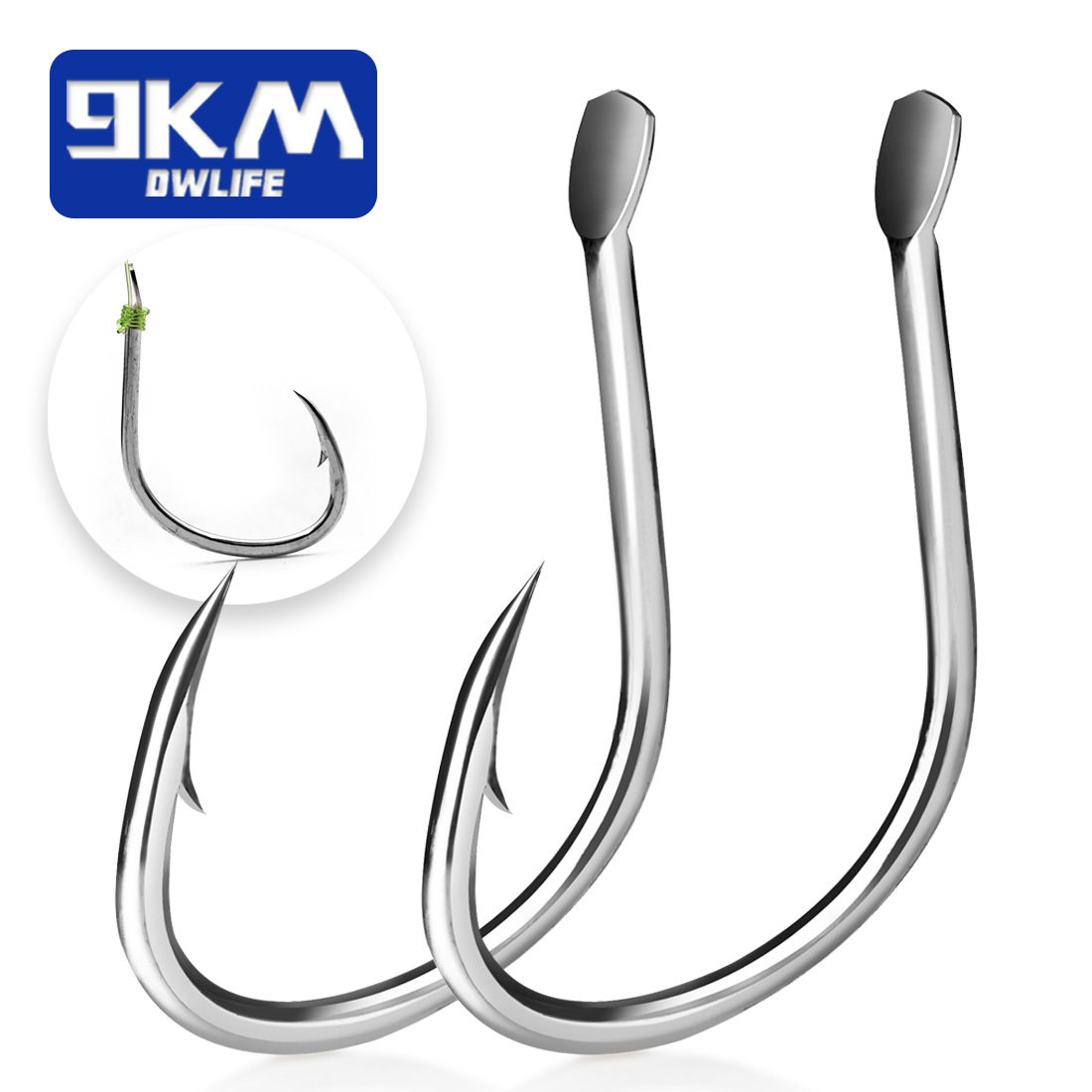 目なしの釣り針,9km,塩水釣り用フック,広いギャップ,キャ - Fishing Hook Circle のレビューと価格